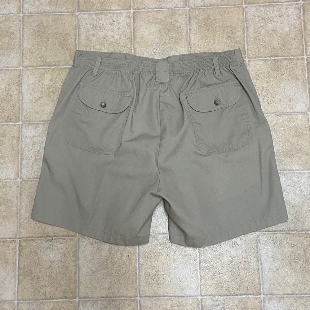 ‼️FINAL ‼️Puritan Men's Olive-Tan Flat Front Casual Shorts